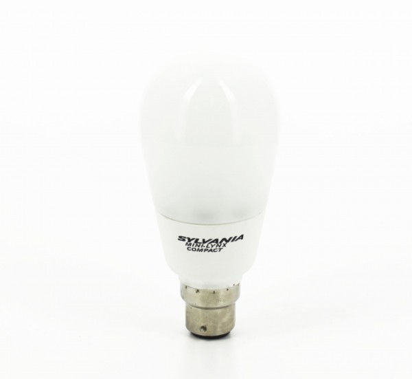 Ampoule fluocompacte B22 Sylvania Mini-lynx18W 827 2700K 940lm