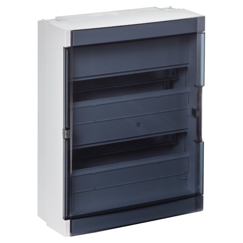 Fix-o-Rail 150 2 rangées 36M porte transparente Blanc RAL9010 - General Electric - 610637