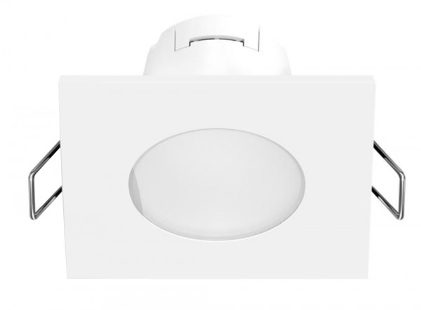Downlight carré cristal nino 5w 390lm ip65 4000k non dimmable blanc