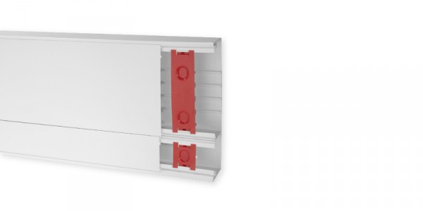 GTL-MULTIPACK 250 - Goulotte Technique Logement 2.60ml 2 cmpts 2 couv Blanc - Iboco - B08700