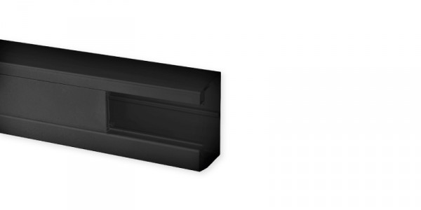 TA-C45 90/1X55 N - Goulotte d'Installation Clip45 1 Couvercle TA-C45 Noir - Iboco - B45111