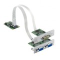 Interface mini pcie 2vga dvi-d for ipc