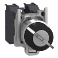 Harmony xb4 - bouton tourn atex - 2 pos fixes - retr 2 pos - 1f - Ø22 - noir