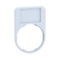 Harmony - porte-étiquette plate 30x40 - flush - plasti blanc - étiq 18x27 vierge