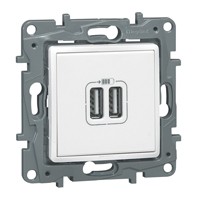 Prise Double USB Legrand Niloé - Eclat