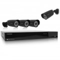 Thomson kit de vidéosurveillance nvr 8 canaux 1080p poe + 4 caméras 1080p poe + dd 2to