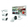 Thomson kit de vidéosurveillance ip - couleur - 19" - enregistreur numérique - 4 caméras ahd