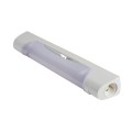 Applique standard 470mm IP21 et IK04 Prismaline équipée de tube LED S19 avec interrupteur et prise 2P+T