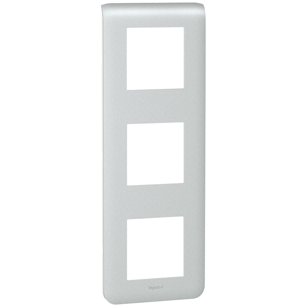 Plaque Legrand Mosaic 2 Modules – Alu (079302), Pour Prise Et Interrupteur, Neuve
