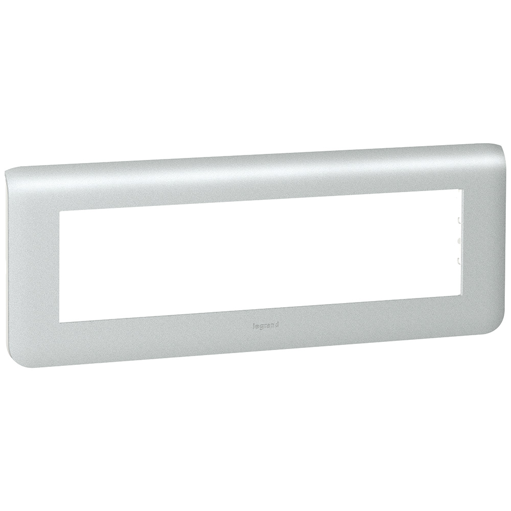 Legrand 079003 plaque pour prise et interrupteur mosaic - 3 mod - alu