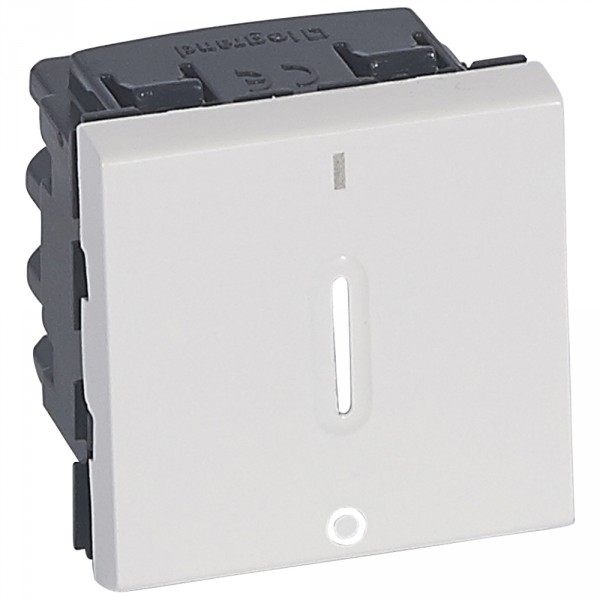 Legrand 077052 interrupteur bipolaire mosaic - 2 mod - 20 ax - à voyant