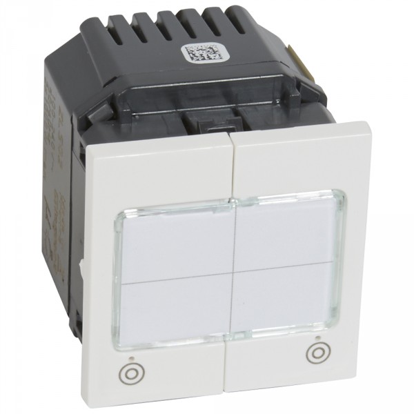 Interrupteur 230 v~ radio / zigbee - Legrand Mosaic - on/off - 2 directions - blanc