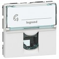 Prise RNIS Numéris Legrand Mosaic - 8 contacts - 2 mod - blanc