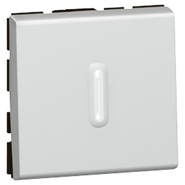 Va-et-vient Legrand Mosaic - 2 mod - 10 AX - à voyant à LED - alu