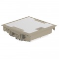 Boîte de sol haut. 75-105 - à équiper - 18 mod - couv revêtement beige RAL 1019