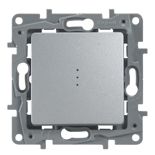 Va-et-vient à voyant Legrand Niloé - 10 ax - 250v~- Argent