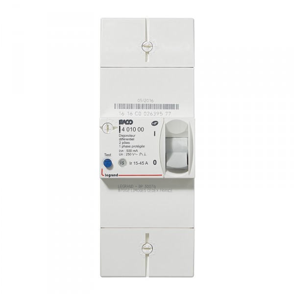 Legrand 401000 disjoncteur de branchement edf différentiel 500 ma — free download