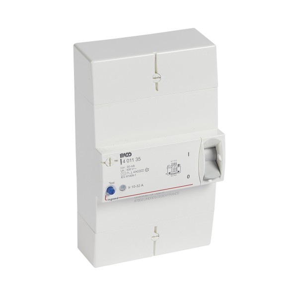 Disjoncteur différentiel de protection - BACO - diff 30 mA - 4P - 32 A - Legrand - 401135