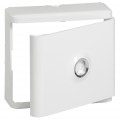 Legrand Habillage + porte blanche pour platine de branchement Drivia - Blanc RAL 9003