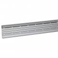 Goulotte DLP aluminium 50 x 150 mm - sans couvercle larg. 65 - 2 comp - L. 2 m (Prix au mètre)