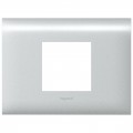 Support Legrand Mosaic - pour DLP couv 85 mm - 2 modules - alu