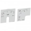 Cadran de mesure (1 rond + 1 carré) pour ampèremètre analogique - 0-2000 A