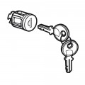 Barillet à clé type 405 - pour porte métal ou vitrée XL3 - avec 1 jeu 2 clés