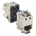 Bloc 6 connecteurs RJ45 - Cat.6 - STP - Blindage métal - LCS² Legrand