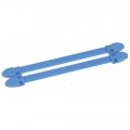 Porte-repères Duplix - 14 caractères - bleu