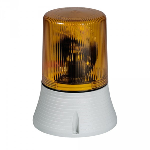 Feu tournant signalisation 1500 candelas - IP 65 - IK 10 - 230 V~ - orange