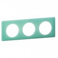 Plaque Legrand Céliane Turquoise 50's - 3 postes