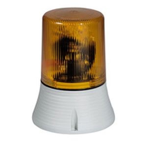 Feu tournant signalisation 1500 candelas - IP 65 - IK 10 - 24 V~ et = - orange