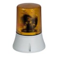 Feu tournant signalisation 1500 candelas - IP 65 - IK 10 - 24 V~ et = - orange