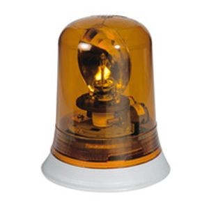 Feu tournant signalisation 10 000 candelas - IP 55 - IK 08 - 230 V~ - orange
