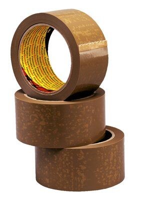 Ruban adhésif de fermeture de caisse carton scotch 6890, chocolat, 50 mm x 100 m - 3M - 22800