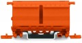 Adaptateur de fixation; Série 222; pour montage sur rail 35/montage par vis; orange