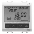 Horloge-reveil-thermometre 2m Blanc