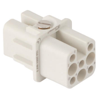 Ins.fem.21x21 7p+t 10a 250v sertir gris