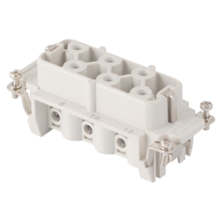 Insert femelle À vis 6p+t 1-6 35a 400v