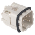 Insert mÂle 21x21 4p+t 10a 250v