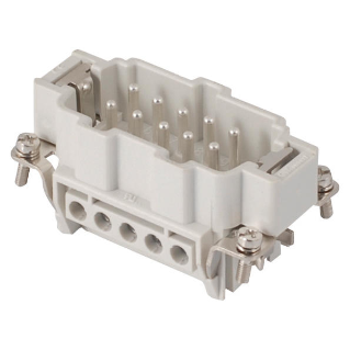 Insert mÂle 57x27 À vis 10p+t 16a 500v
