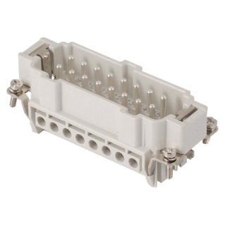 Ins.mÂle 77x27 À vis 16p+t 16a 500v 1-16
