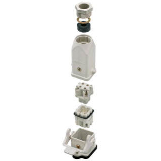 Conn.21x21 3p+t 10a 250v enc/v pg11