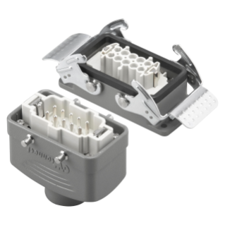 Conn.57x27 10p+t 16a 500v enc/v pg16