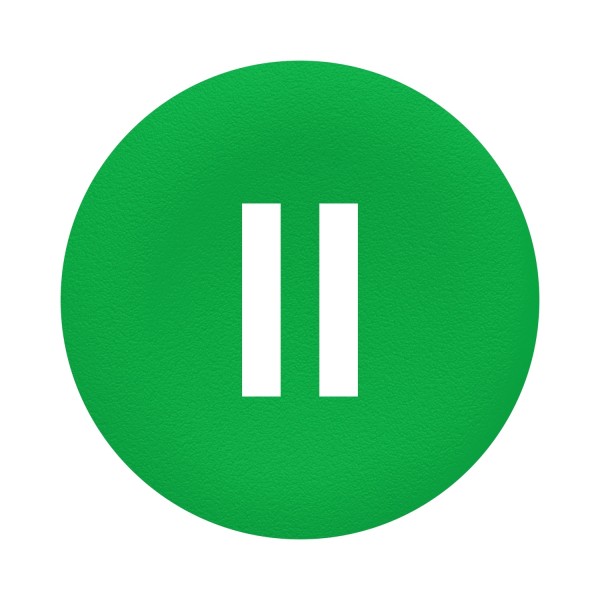 Harmony - capsule pr bouton poussoir - ø22 - affleurant lisse - 'ii' - vert