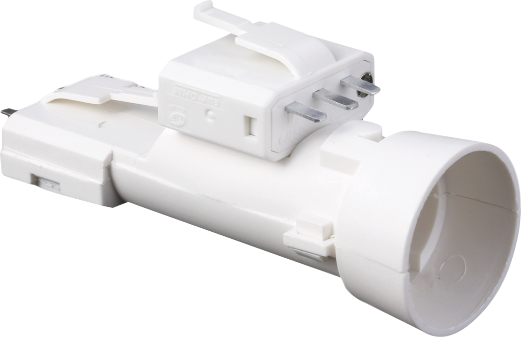 Debflex 712760 Portalampada Provvisorio B22 Con Spina 2P+T E Interruttore - Bianco