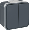 Double Va-et-Vient Gris Oxxo Eur’Ohm – IK08 IP55