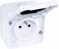 Prise Blanche 2 P+T Oxxo Eur’Ohm – 250 V