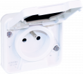 Oxxo pc 2p+t blanc saillie ip55 