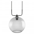 Ldv 1906 globe suspension verre fumé ledvance